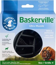 Náhubek plast Baskerville černý vel. 4