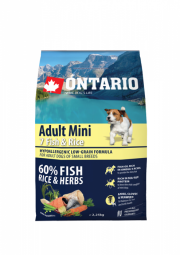 Ontario Adult Mini Fish & Rice 2,25 kg