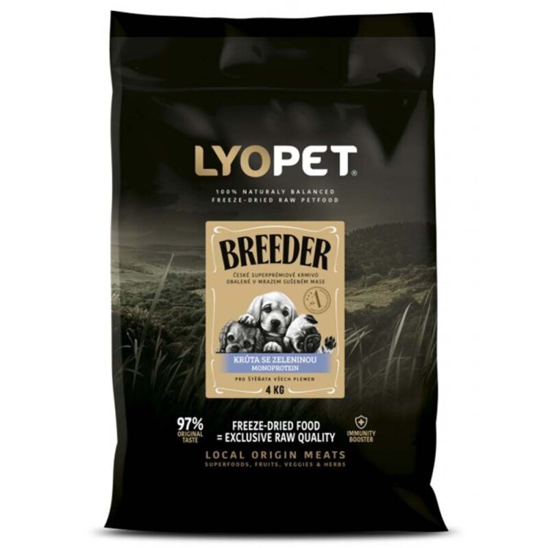 Granule pro štěňata Lyopet – Krůtí maso 4kg