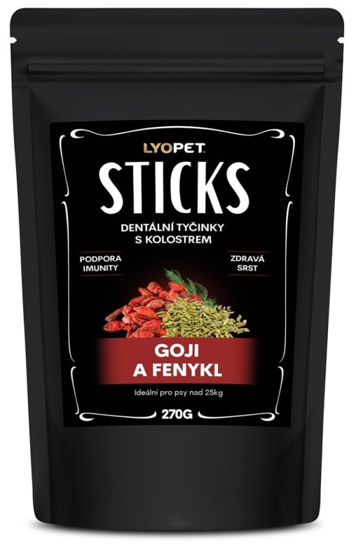 Dentální tyčinky goji a fenykl maxi 270g