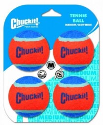 Míčky tenisové Medium 6,5 cm - 4 na kartě